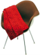Изображение Плед шерстяной Asanoha, шерсть мериноса, красный