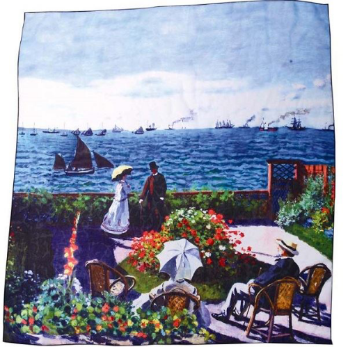 Изображение Подарочный набор: платок, складной зонт Моне. Сад в Сент-Андрес