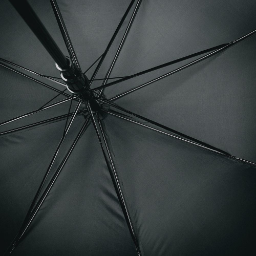 Изображение Зонт со светоотражающей полосой Unit Reflect, черный