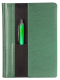 Изображение Ежедневник Футляр, датированный на 2019 год, зеленый, отделение для ручки