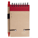 Изображение Блокнот на кольцах Eco Note с ручкой, красный