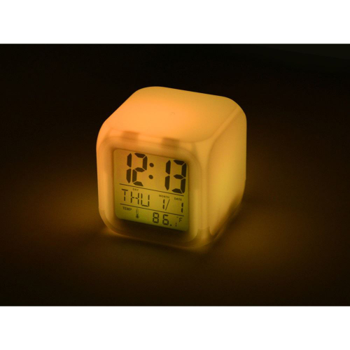 Изображение Настольные часы Кубик с подсветкой