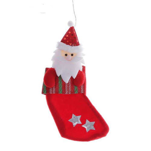 Изображение Носок для подарка Дед Мороз (звёздочки)