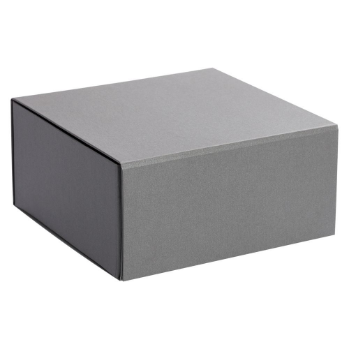 Изображение Коробка Shine раскладная на магнитах, серебристая, 22*21 см