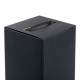 Изображение Коробка для бутылки раскладная на магнитах, черная, 33*11 см