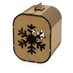 Подарочная коробка Снежинка, 9*8,3 см