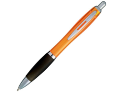 Ручка пластиковая шариковая Nash оранжево-черная