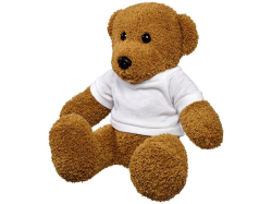 Плюшевый медведь с футболкой, большой коричневый