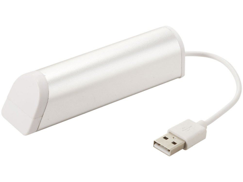 Изображение USB Hub на 4 порта с подставкой для телефона серебристый