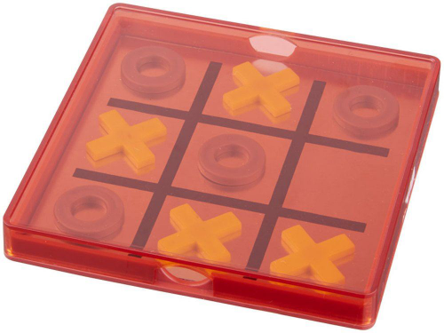 Изображение Магнитная игра Winnit крестики-нолики красный прозрачная