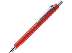 Ручка металлическая шариковая шестигранная Six красная