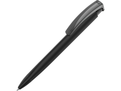 Ручка пластиковая шариковая трехгранная TRINITY K transparent GUM soft-touch черная