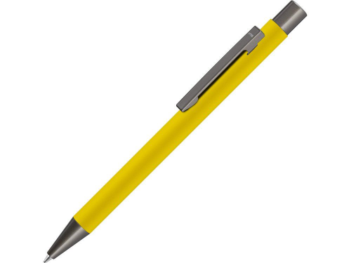 Изображение Ручка металлическая шариковая STRAIGHT GUM soft-touch с зеркальной гравировкой желтая