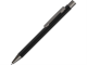 Изображение Ручка металлическая шариковая STRAIGHT GUM soft-touch с зеркальной гравировкой черная