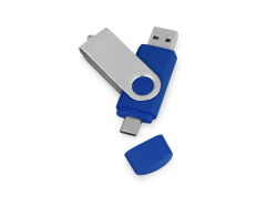 USB/USB Type-C флешка на 16 Гб Квебек C синий