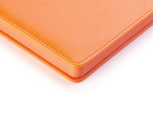 Изображение Ежедневник недатированный А5 Polo оранжевый, искусственная кожа