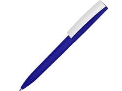 Ручка пластиковая soft-touch шариковая Zorro cиняя