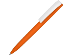 Ручка пластиковая soft-touch шариковая Zorro оранжевая