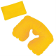 Изображение Подушка надувная дорожная в футляре, желтая