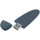 Изображение Флешка Pebble Type-C, USB 3.0, серо-синяя, 16 Гб