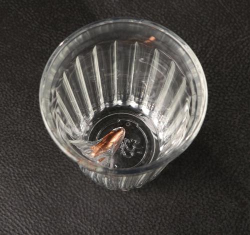 Изображение Граненый стакан с пулей "Непробиваемый", 250 мл