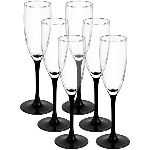 Изображение Набор из 6 бокалов для шампанского «Домино»