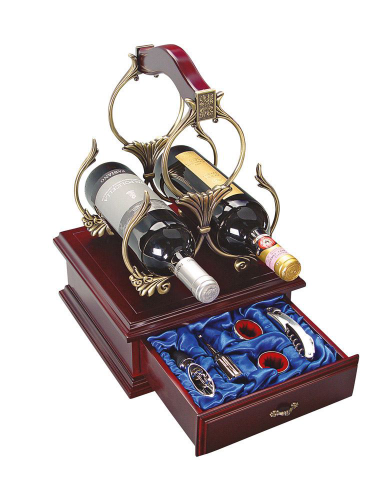 Изображение Подарочный винный набор Бордо, на подставке