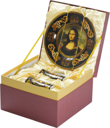 Подарочный набор Коллекция Лувра Мона Лиза: блюдо для сладостей, две кружки