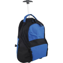 Рюкзак на колесиках с выдвижной ручкой синий