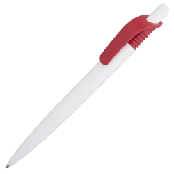 Ручка шариковая Viva, белая с красным
