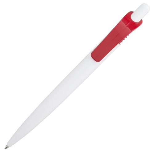 Изображение Ручка шариковая Viva, белая с красным