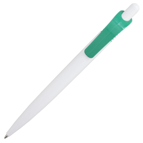 Изображение Ручка шариковая Viva, белая с зеленым