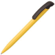Изображение Ручка шариковая Clear Solid, желтая с черным