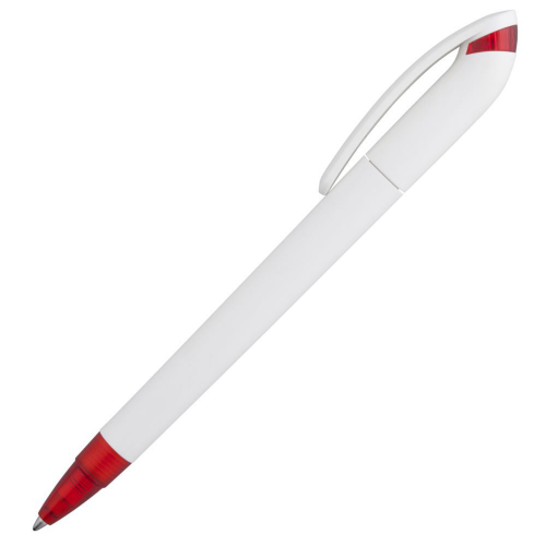 Изображение Ручка шариковая Beo Sport, белая с красным