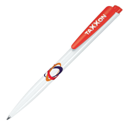 Ручка шариковая Dart Basic, бело-красная