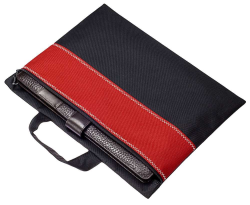 Конференц-сумка UNIT FOLDER, красная с черным