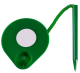 Изображение Ручка шариковая Desktop на подставке, зеленая
