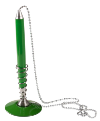 Ручка шариковая Vortex на подставке, зеленая