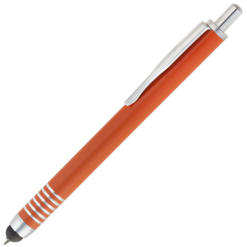 Изображение Ручка шариковая Finger со стилусом, оранжевая