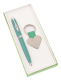 Изображение Набор: шариковая ручка, брелок «Сердце», зеленый