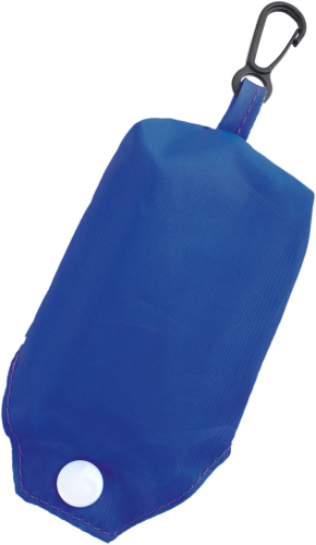 Изображение Сумка для шопинга складная синяя в чехле с карабином