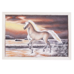 Картина Лошадь в серебристой раме