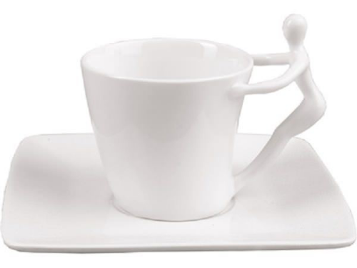 Изображение Чайный сервиз Эмоции: чайник, чашки с блюдцами, сахарница