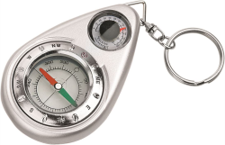 Брелок компас с термометром Норд, в футляре