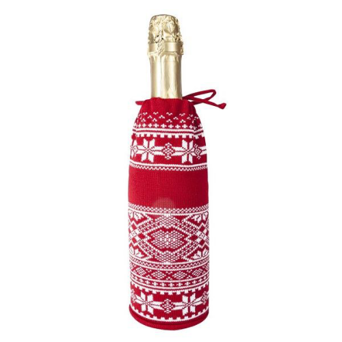Изображение Чехол для шампанского Скандик, красный