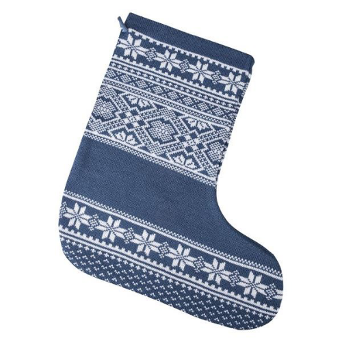 Изображение Новогодний носок для подарков Скандик, синий