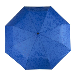 Зонт женский складной Magic с проявляющимся рисунком, синий, 3 сложения