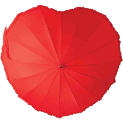 Зонт трость Сердце, большой купол (106 см)