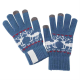 Изображение Сенсорные перчатки с оленями, синие