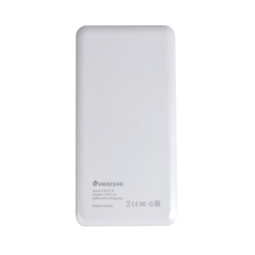 Изображение Универсальный аккумулятор Uniscend Tablet Power 6000 mAh, белый